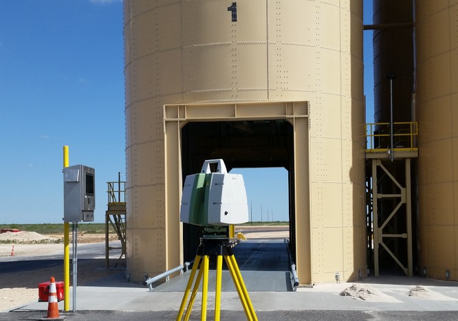 Laser Scanning Frac Sand Facility