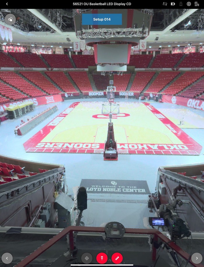 Point cloud data of basketball arena Point cloud data of basketball arena