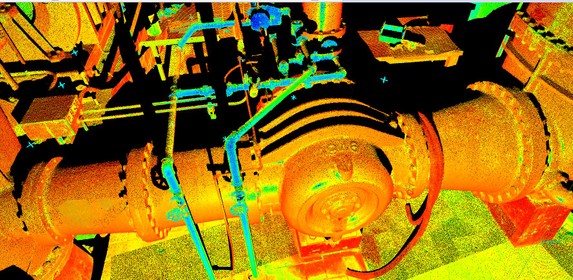 Intensity Map Point Cloud Water Treatment Plant