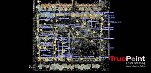 3D Scanning TruView site map of city block