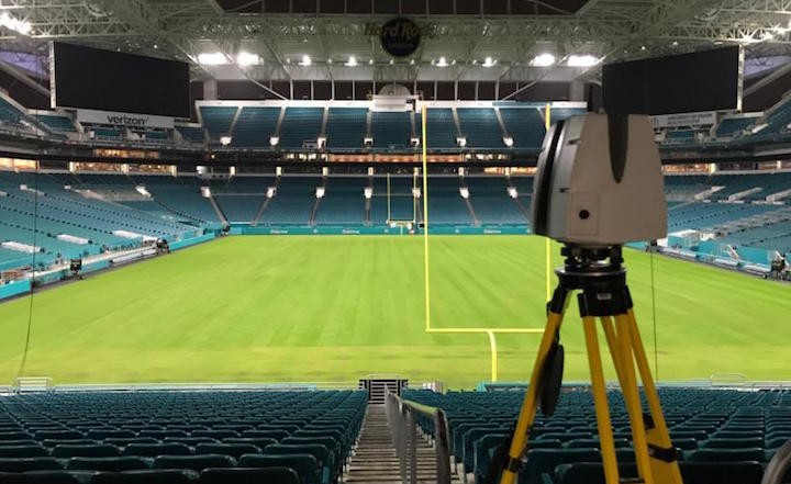 3d laser scanning stadium