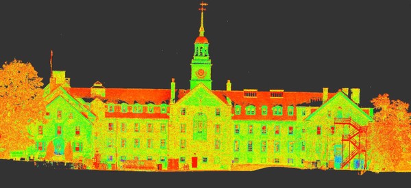 Point Cloud 3D Laser Scanning Intensity