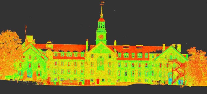Point Cloud 3D Laser Scanning Intensity