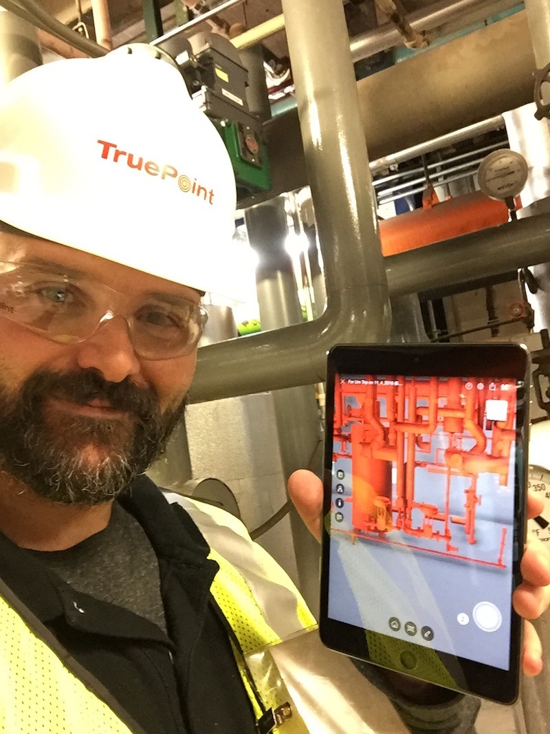 Rick using A360 on Tablet to verify model.JPG