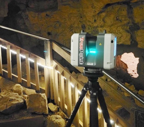 Project Manager Cole Dickson was able to collect a total of 38 scans in four hours inside a Wisconsin cave. TruePoint-Laser-Scan_Cave-5 v2.jpg