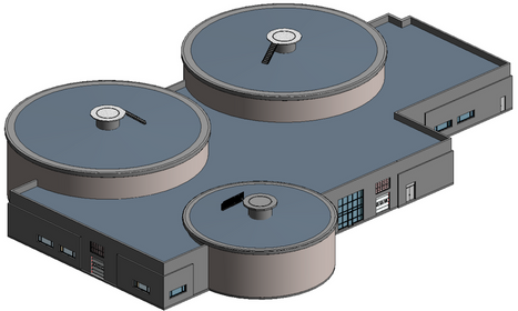 Wastewater Treatment Plant 3D Model