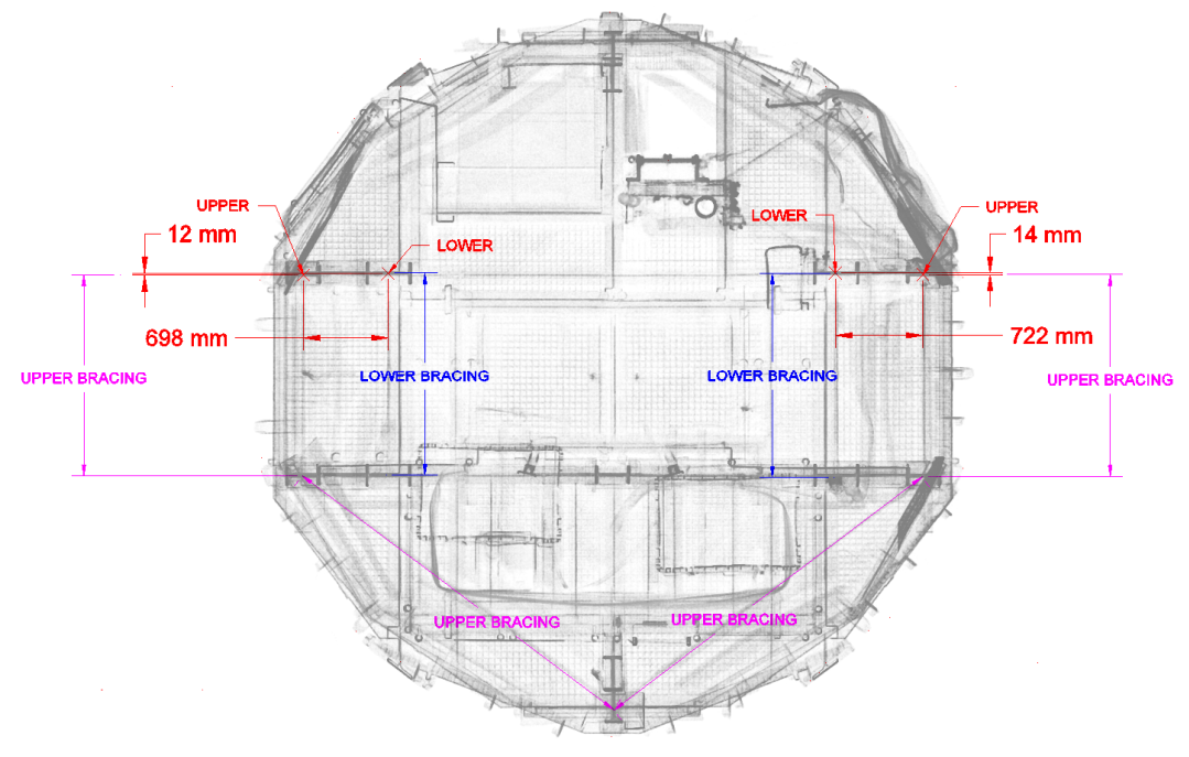 Verticality dimensions from the point cloud. Verticality dimensions from the point cloud.