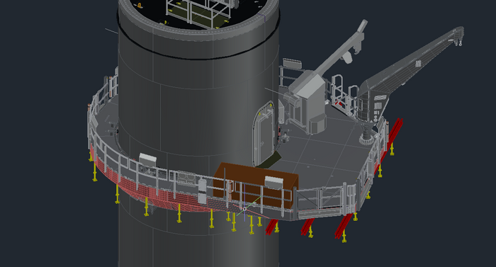 GPRS 3D model overlayed on client's model. GPRS 3D model overlayed on client's model.