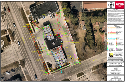 2D Utility Map of Gas Station