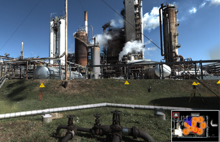 Screenshot of the point cloud information as seen in JetStream Viewer software.