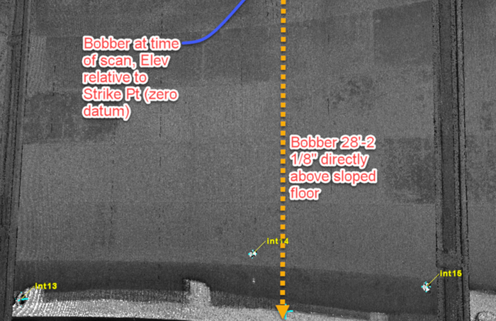 Bobber elevation screen capture.