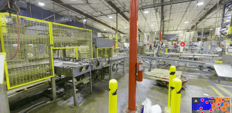 TruView Panoramic Image 3D Laser Scanning inside a factory